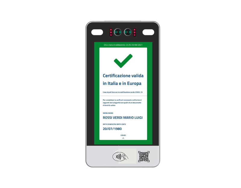 Lettore Controllo Automatico Green Pass Dispositivo Validazione QR Code Greenpass